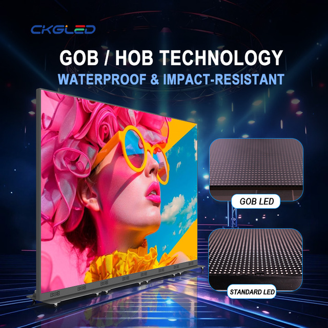 High Refresh P1.86 P2.5 Foldable LED Poster Display Indoor Portable LED Video Screen GOB Protection Seamless Splicing Display