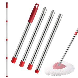 Artículos para el hogar Suministros de limpieza Fregonas Limpieza de piso Mango de repuesto Fregona de acero inoxidable Palo para O-Cedar <span class=keywords><strong>Vileda</strong></span> - Product Image 1