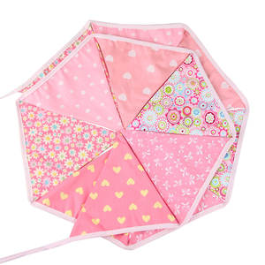 Розовый День Святого Валентина хлопковый баннер с принтом натянутого флага домашний декор Вымпел на открытом воздухе Свадебная вечеринка Детский сад овсянка - Product Image 5