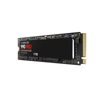 قرص صلب داخلي SSD 990 PRO بسعة 1 تيرابايت PCIe 4.0 NVMe M.2، الجيل الرابع PCIe X4 للكمبيوتر المكتبي