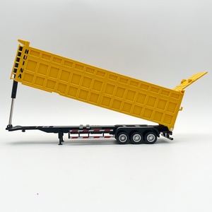 Sanjoyo SJY-1731 1:50 Modèle statique de camion remorque benne semi-alliage en métal moulé sous pression, véhicule d'ingénierie - Product Image 3