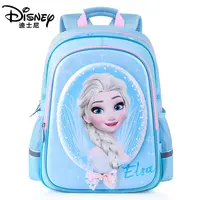 Disney กระเป๋านักเรียน Elsa แท้3D กระเป๋าเป้สะพายหลังกันน้ำหญิง