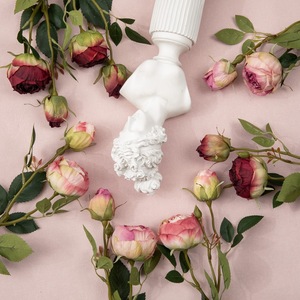 Gran oferta, ramo de flores artificiales rosas, 2 cabezas, rosa de seda, Rosa Blanca, rosa, flor para decoración de boda - Product Image 3