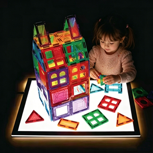 <span class=keywords><strong>Table</strong></span> lumineuse sensorielle éducative TOP pour enfants, boîte à lumière LED Montessori <span class=keywords><strong>en</strong></span> <span class=keywords><strong>bois</strong></span> pour activités préscolaires - Product Image 1