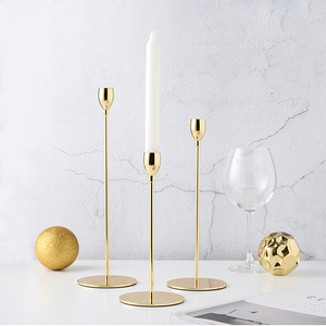 Candle Holder Nordic Modern Tealight Taper Stick Wedding Home Decorative Other <strong>Brass</strong> Luxury Gold Metal Candle Holder <strong>Candlestick</strong> - Product Image 3
