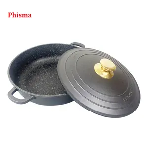 Hot Selling Non Stick Coating Aluminium Kookgerei Ondiepe Pot Kookpot Fabriek Direct Groothandel Voor Keuken