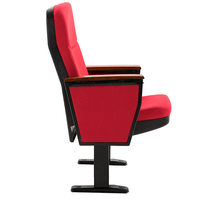 Siège d'amphithéâtre ZOIFUN à conception personnalisable, chaise de cinéma en plastique pour salle de conférence, mobilier de théâtre, chaise d'auditorium d'église avec tablette d'écriture