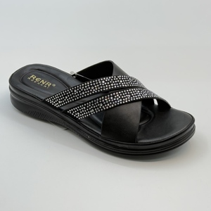 Sandales de style bohème bon marché d'usine pour femmes, chaussures de plage à semelle souple avec brides croisées, chaussures de marche polyvalentes pour le printemps et l'automne - Product Image 2