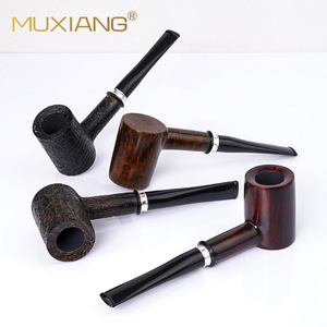 MUXIANG Briar Wood Smoking Pipe 9mm Filter Straight Type Handmade Tobacco Pipe - Product Image 3