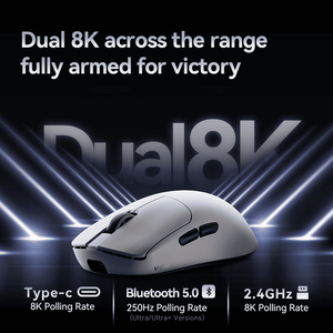 VGN Feilong Y2 Pro mouse, lightweight 41g three-mode PAW3395 36000DPI 8Khz 650IPS FPS gaming mouse, suitable for CSGO/VALORANT - Product Image 2