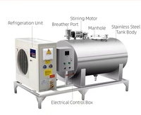 Réservoir de Refroidissement de Lait en Acier Inoxydable Extra Large 20000L, Réfrigération Rapide, Isolation Thermique, Stockage de Lait Brut en Vrac pour Grandes Exploitations Laitières