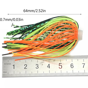 8873 serie 64mm venta al por mayor <span class=keywords><strong>paraguas</strong></span> de <span class=keywords><strong>pesca</strong></span> a granel Senstaion silicona reemplazable Jig señuelo hacer faldas - Product Image 2