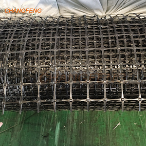 Hai trục <span class=keywords><strong>geogrid</strong></span> Polyester Pet đường lái xe độ bền kéo cao nhựa đất ổn định để giữ lại sàn tường và độ dốc - Product Image 4
