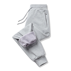 <span class=keywords><strong>Pantalon</strong></span> <span class=keywords><strong>de</strong></span> sport chaud doublé polaire pour homme, ample en coton, <span class=keywords><strong>grande</strong></span> <span class=keywords><strong>taille</strong></span>, décontracté, couleur unie, simple, pour jeunes - Product Image 4