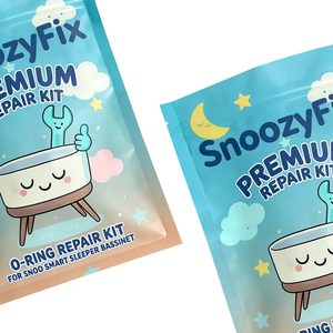 Custom Brand <b>Plastic</b> Mylar Bag 3 Side Seal Zipper Smell Proof Kit Packaging Bags - Product Image 6
