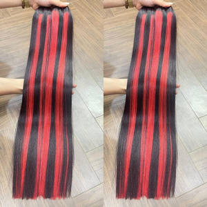 Piano de pelo Remy virgen vietnamita para máquina recta de hueso de color extensiones de cabello de trama doble para pelucas de cabello humano - Product Image 5