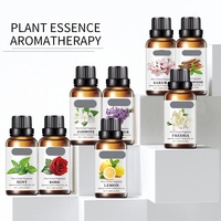 Vente en gros de 30 ml d'huiles essentielles naturelles biologiques d'extrait de plantes parfumées à la rose, à la lavande, au jasmin et au citron