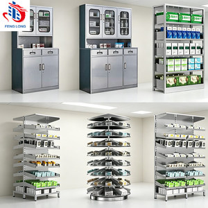 Étagère de <span class=keywords><strong>pharmacie</strong></span> en acier inoxydable Feng Long, <span class=keywords><strong>armoire</strong></span> de rangement pour médicaments d'hôpital, pour <span class=keywords><strong>pharmacie</strong></span> et clinique, directement de l'usine. - Product Image 2