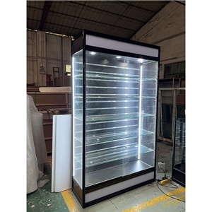 Stehende Vitrine mit steuerbaren farbigen Lichtern für Smoke Shop