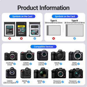 OEM USB <span class=keywords><strong>3.2</strong></span> Gen2 10Gbps CFexpress Card Reader CFE tipe B untuk Windows MacOS Android Pesanan massal tersedia - Product Image 5