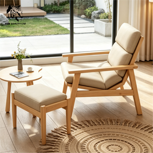 Sofá de estilo rústico de madera y tela, nuevo diseño, muebles para sala de estar, fabricado en China, precio bajo, personalizable, en stock, dropshipping. - Product Image 4