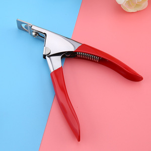 Flathead nail clippers, false nail clippers, nail tip scissors, gel nail extension clippers, French nail tip pliers, U-shaped - Product Image 4
