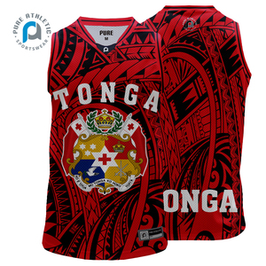 Uniforme de Baloncesto de Malla Personalizado al por Mayor de Tonga, 100% Poliéster Sublimado, para Juego - Product Image 1