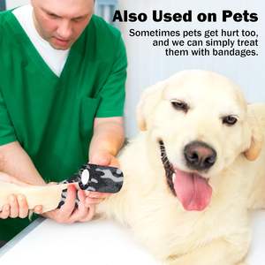 2023 لفافة ضمادة مرنة ذاتية اللصق للتعافي من الإصابات الرياضية إسعافات أولية للقطط والكلاب الطبية لفافة ذاتية اللصق - Product Image 4