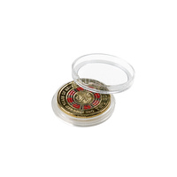 20.6mm Transparent Plastique Coin Container Case Collection Australian 2 Dollars Coin Boîte De Protection Acrylique Rond Coin Capsule