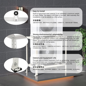 <span class=keywords><strong>Support</strong></span> universel double niveau Boruida pour <span class=keywords><strong>climatiseur</strong></span>, installation facile, puissant et robuste - Product Image 5