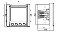 Medidor de Panel Trifásico Acrel APM521 Clase 0.5, Instalación en Riel, Monitoreo de Calidad de Energía, RS485 Modbus Ethernet, 2 Años de Garantía