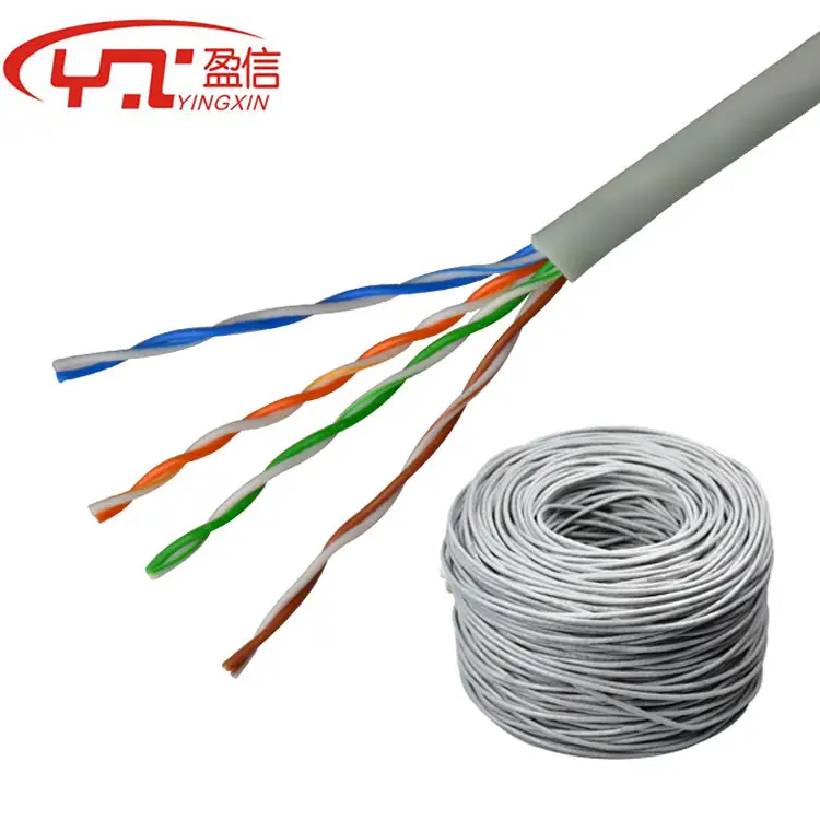 Factory Direct Supply PVC or LSZH Jacket Utp Cat 5 Cat5e Twisted Cord Network Lan Cable Ethernet Network Cable
