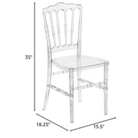 Chaise de banquet empilable en acrylique transparente de qualité supérieure, idéale pour les événements, les hôtels et les mariages – Meilleure vente