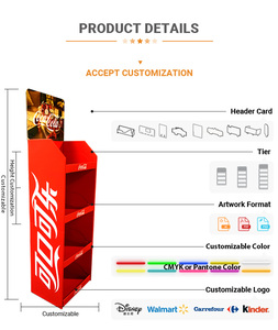 Exhibidor <span class=keywords><strong>de</strong></span> Cartón Ecológico Personalizado con Impresión Publicitaria para Tiendas Minoristas Modernas, Exhibidor <span class=keywords><strong>de</strong></span> Papel para Venta al por Mayor - Product Image 4