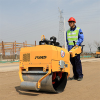 Mini-compacteur vibrant de 500 kg, à moteur diesel ou essence, autoporté, pour le compactage du sol et de l'asphalte, machine de construction