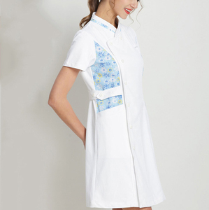 Nurse Dress <strong>Scrub</strong> <strong>Plus</strong> <strong>Size</strong> Workwear Printing Nursing Dresses <strong>Scrub</strong> Uniform White SPA Uniforms - Product Image 2