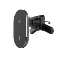 Chargeur de voiture sans fil magnétique Qi2 15W ultra-plat, support de téléphone à charge rapide pour smartphones, OEM ODM, logo personnalisé
