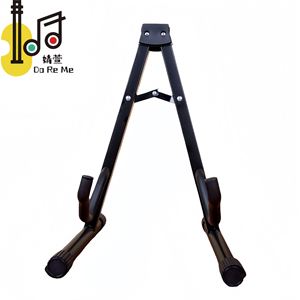 حامل جيتار أسود لمحبي الجيتار للتدريب في الخارج وتعليم الطلاب، حامل متين وثابت للبيع - Product Image 1