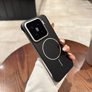 Coque magnétique en cuir pour <span class=keywords><strong>smartphone</strong></span> mobile pour <span class=keywords><strong>xiaomi</strong></span> 15 15 Pro Wireless Charging - Product Image 3