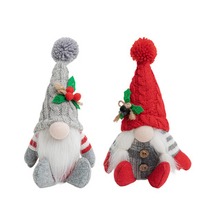 Decoraciones navideñas nórdicas modernas Sentado Papá Noel Adornos enanos <span class=keywords><strong>Muñecas</strong></span> <span class=keywords><strong>de</strong></span> punto <span class=keywords><strong>de</strong></span> país americano-Venta al por mayor <span class=keywords><strong>de</strong></span> fábrica - Product Image 5