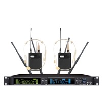 Mikrofon Profesional 300 Meter untuk Acara Luar Ruangan, Nirkabel, untuk Bernyanyi, Vokal, Genggam, Headset, dan Lavalier