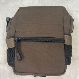 Binoculars <b>Backpack</b> Waterproof Nylon Tactical Bag <b>Brown</b> Shoulder Strap 20x19x8cm Interior Zipper Pocket Unisex - Product Image 3