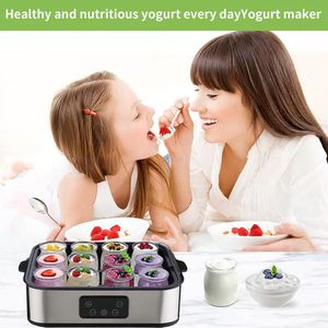 Máquina <span class=keywords><strong>para</strong></span> Hacer Yogur Eléctrica de 12 Tazas, Máquina Automática <span class=keywords><strong>para</strong></span> Hacer Yogur, Máquina Portátil <span class=keywords><strong>para</strong></span> Fermentar Yogur, Máquina <span class=keywords><strong>para</strong></span> Hacer Mermelada y Pudín Caseros - Product Image 3