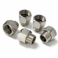 Adaptateur hexagonal en acier inoxydable 304 BSPP BSPT, filetage mâle 1/2 pouce, forgé à froid, robuste, classe 150, surface lisse, raccords de tuyauterie