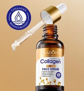 SADOER 30mlアンチエイジングコラーゲンフェイスセラムビーガンエッセンスナイアシンアミドビタミンEエッセンシア用有機保湿剤 - Product Image 2