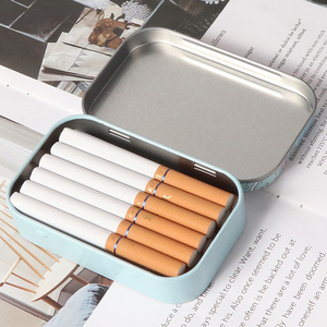 Caja de cigarrillos de hojalata de Metal FuTeng, 12 Uds., paquete de tabaco de bolsillo para cigarrillos, caja de humo impermeable, accesorios para fumar al por mayor - Product Image 5