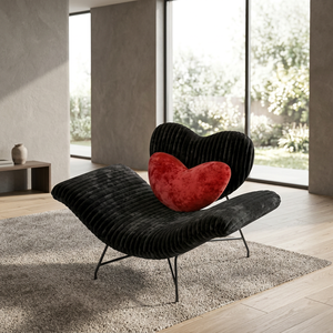 Sillón Moderno de Terciopelo con Rayas, Estilo Francés Crema, Respaldo Sólido, Giratorio, Estilo Mid-Century, Mueble para Sala de Estar - Product Image 4