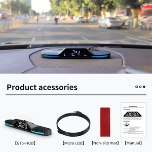 Wiiyii Nhà Máy Trực Tiếp Xe Hơi OBD2 Đo G15 Đồng Hồ Tốc Độ Thông Minh Đo Áp Suất Nhiên Liệu GPS <span class=keywords><strong>HUD</strong></span> Nhanh Làm Mới Tốc Độ Đầu Up Hiển Thị - Product Image 6