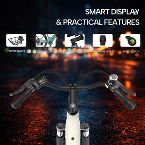 Vélo électrique urbain à cadre basse portée EU High Range 150KM, moteur brushless 250W, frein hydraulique 7 vitesses, pour adulte - Product Image 2