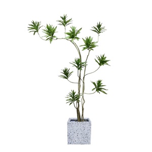 Planta Artificial de Lirio de Estilo Nórdico Grande para Espacios Interiores, Simulación de Hierba y Árbol en Maceta de Plástico para Decoración de Sala de Estar - Product Image 1